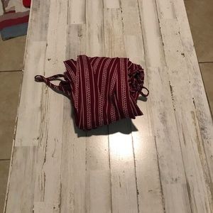 Long wide pants romper